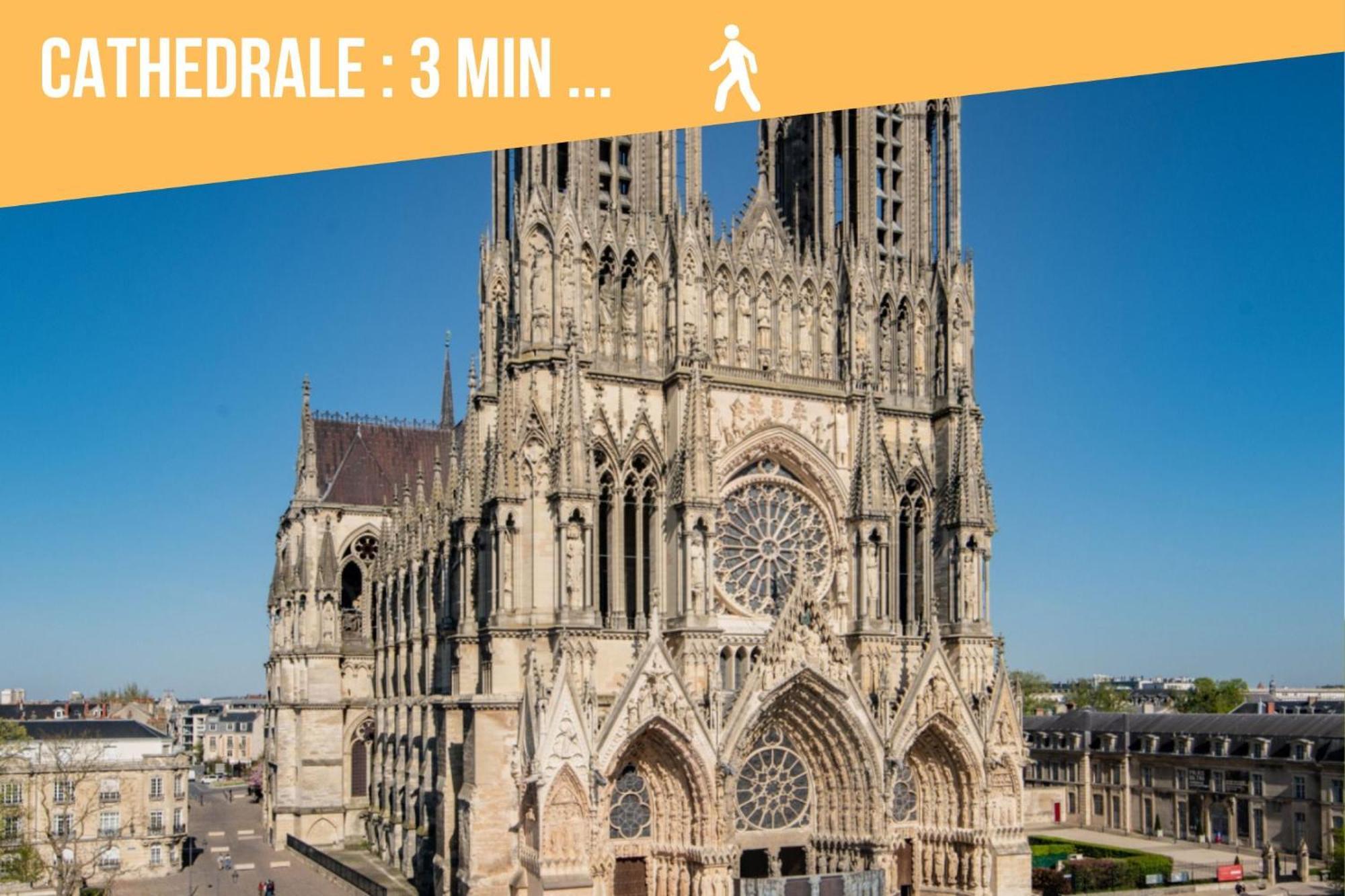 Apartamento So Guest- Pepite De Charme Proche Cathedrale, Climatisation Parking Reims Exterior foto